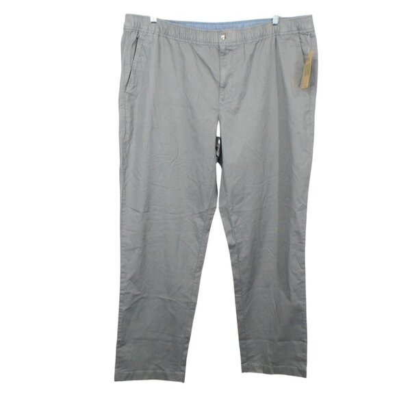 LL Bean Lakewashed Stretch Khakis Comfort Waist Standard Fit Gray XXL 32" - Picture 1 of 10